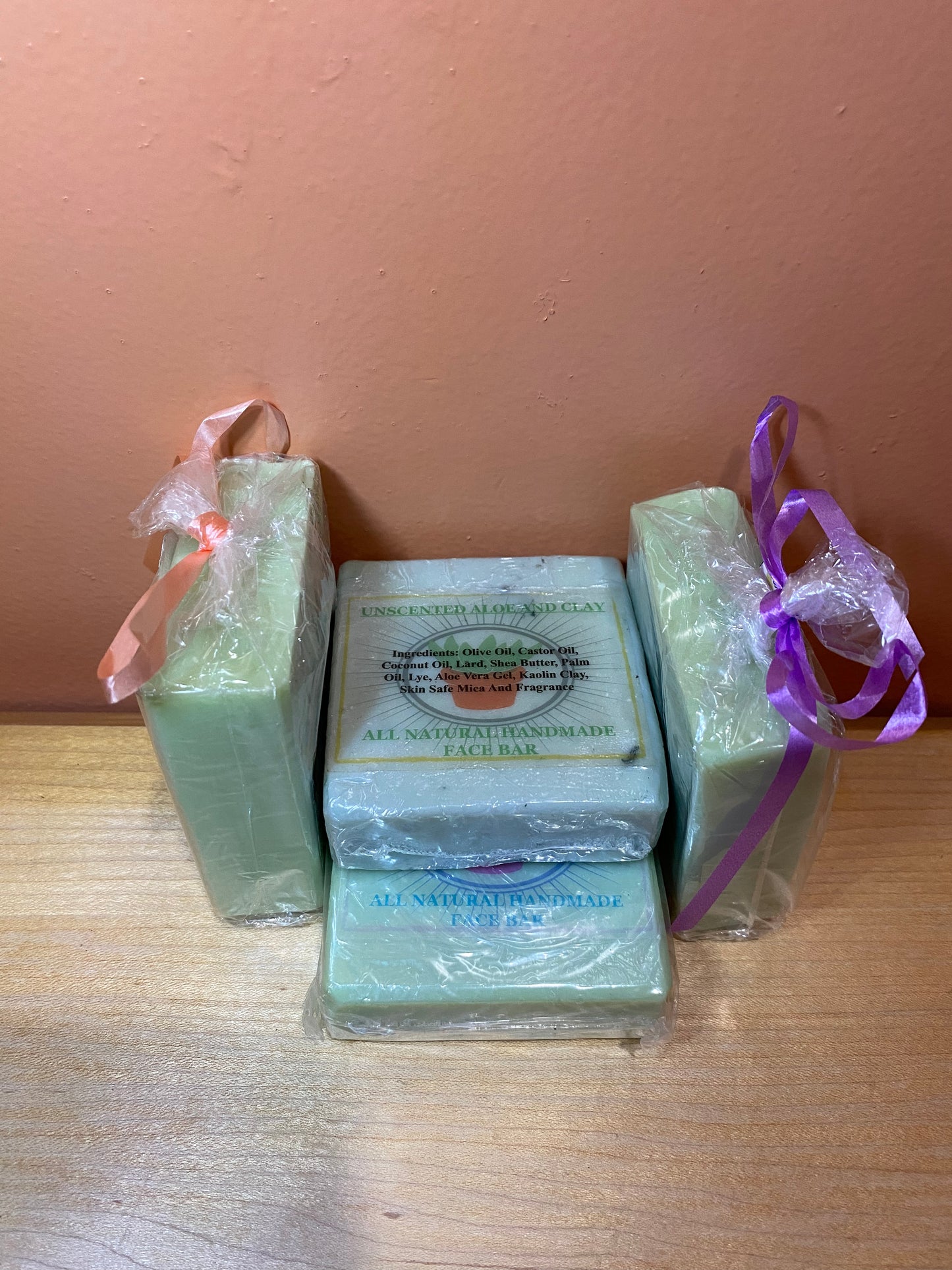 Unscented Aloe and Clay Face Bars