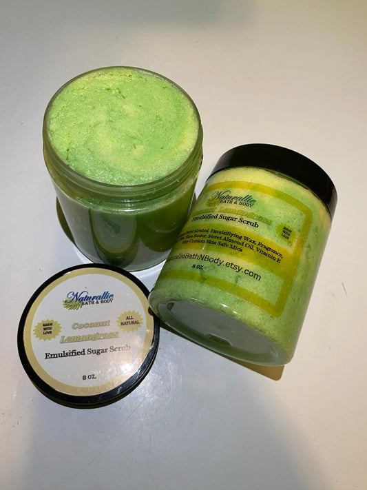 Coconut Lemongrass Emulsified Sugar Scrub