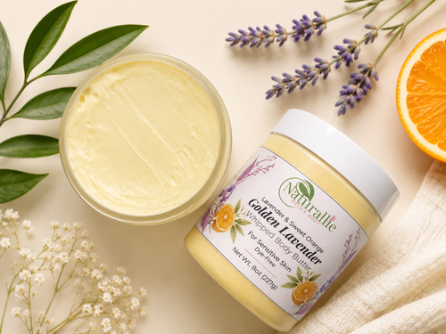 Golden Lavender Whipped Body Butter | Deep Moisture for Sensitive Skin