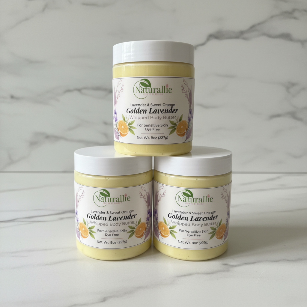 Golden Lavender Whipped Body Butter - Cleaned