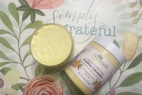 Golden Lavender Whipped Body Butter | Deep Moisture for Sensitive Skin