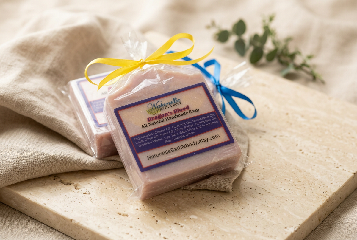 Naturallie soap styled on ivory stone and linen