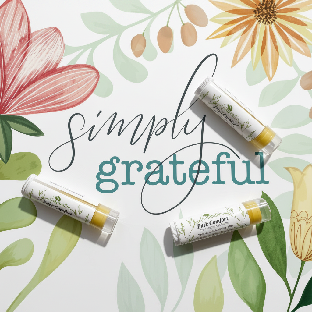 Pure Comfort Unscented Lip Balm for sensitive skin — gentle, handcrafted lip care by Naturallie